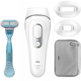 Set epilare, Braun, IPL Silk expert Pro 3, 2 capete, Alb