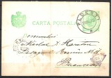 ROM&Acirc;NIA 1900 - CARTĂ POȘTALĂ - &Icirc;NTREG POȘTAL CU MARCĂ FIXĂ - EXPEDIATĂ DE LA PLOIEȘTI LA BUCUREȘTI (C26)
