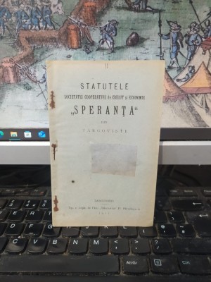 Statutele Societăței cooperative de credit și economie Speranța din T&amp;acirc;rgoviște, T&amp;acirc;rgoviște 1911, 054 foto
