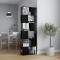 vidaXL Bibliotecă/Separator cameră, negru, 60x24x186 cm, PAL