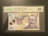 Romania 100 lei 2008 pick 121d grad 66 pmg