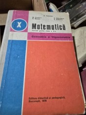 K. Teleman ... E. Statescu - Matematica, Geometrie si Trigonometrie - Manual pentru clasa a X-a