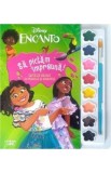 Cumpara ieftin Encanto. Sa pictam impreuna! Carte de colorat cu pensula si acuarele