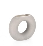 Cumpara ieftin Vaza flori piatra gri Loki 22.5x7.5x18.5h