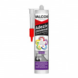 Cumpara ieftin Silicon adeziv universal pentru lipitea baghetelor si a tavanului, alb, 280ml Valcor VLC42008