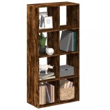 VidaXL Bibliotecă/separator cameră stejar fumuriu 69,5x29x137,5cm lemn