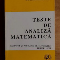 Teste de analiza matematica- Catalin-Petru Nicolescu, Madalina-Geoorgia Nicolescu