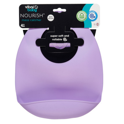 Bavete din silicon violet Vital Baby foto