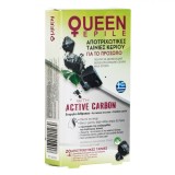 Benzi Depilatoare Ceară Rece Față, Queen Epile, Active Carbon, 24 Bucăți
