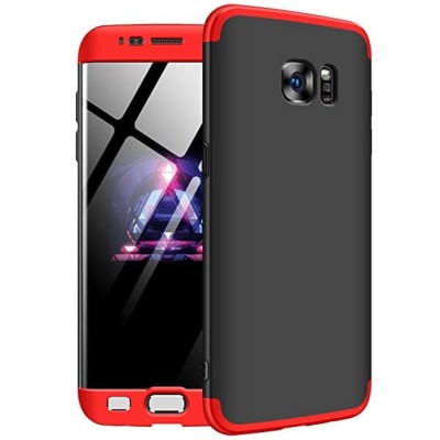 Husa Samsung Galaxy S7 Edge, FullBody 360&amp;deg; 3in1 Negru-Rosu foto
