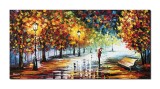 Cumpara ieftin Tablou pictat manual dormitor, living, Pe drumul meu, 120x60cm ulei pe panza in relief