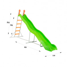 Tobogan 380 cm cu scara Valu