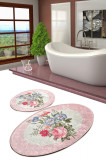 Cumpara ieftin Set Covor de baie (2 bucăți), Roz