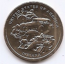 Statele Unite (SUA) 1 Dolar 2023 D (Inventii: Indiana - Masini) KM-783 UNC !!! foto