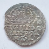 Polonia 1 groș / grosz 1608 argint Sigismund lll