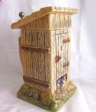 HALBA CERAMICA GERZ DECOR OUTHOUSE TOALETA DIN LEMN 21 CM