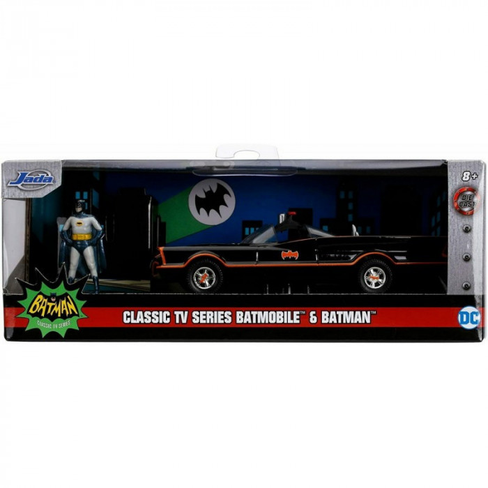 Masina Batman Batmobile cu Figurina, scara 1:32, metal