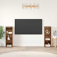 vidaXL Set comodă TV 2 pcs Lemn vechi 107 x 35 x 37 cm Lemn compozit 3393546