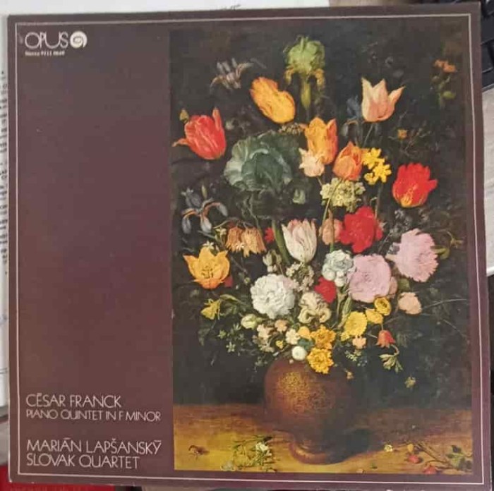 Disc vinil, LP. Piano Quintet In F Minor-Cesar Franck, Marian Lapsansky, Slovak Quartet-256427