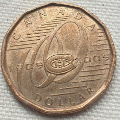 Monedă 1 Dollar 2009 Canada, Montreal Canadiens, km#864