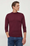 Cumpara ieftin Colmar pulover de lana barbati, culoarea bordo, light