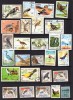 Fauna, Pasari, lot uzat, stampilat