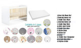 Pachet 3 in 1 Karolina alb-natur 120x60 GreatGoods Plaything, Klups