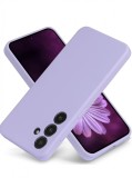 Huse silicon protectie camera cu microfibra pentru Samsung S24 Plus Mov, Husa
