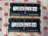 Memorie Ram Hynix 8GB ( 2 x 4 GB ) 1600Mhz DDR3 Laptop., 8 GB, 1600 mhz