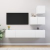 VidaXL Set dulapuri TV, 4 piese, alb, lemn prelucrat