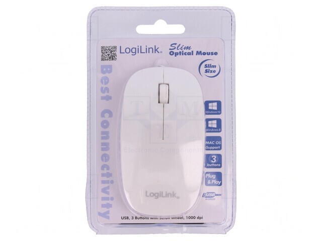 Mouse optic alb USB cu 3 butoane
