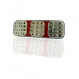 Lampa LED Auto 12V 24V Vaelart1833 28x10 cm, 36 LED-uri SMD, 5 Functii, Reflectorizanta, Impermeabila IP68, Omologare Europeana