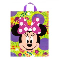 Sacosa Cadou Minnie, Multicolor, 40x10x50cm, Manere Scurte