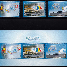 RO 2005 LP 1697 a "Evenimente ONU" - serie si colita nr. 363 , MNH