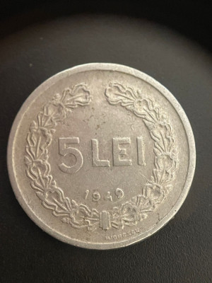 Moneda 500 lei 1946 si 5 lei 1949 foto