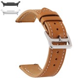 Curea piele, compatibila cu Samsung Galaxy Watch9 44mm, Cocoa Brown
