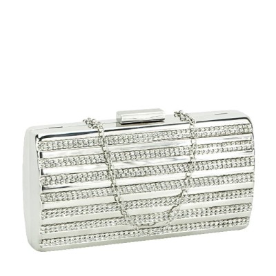 Geanta clutch argintie V-186BB 05 foto
