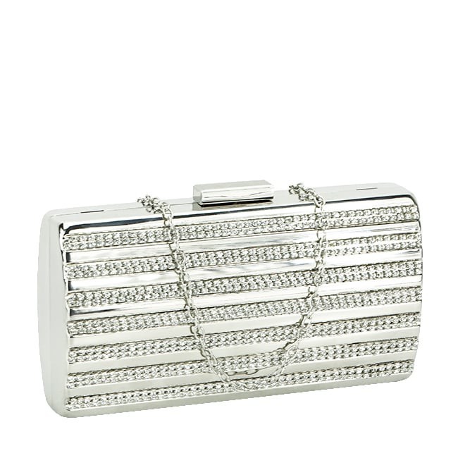 Geanta clutch argintie V-186BB 05