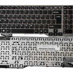 Tastatura laptop noua Fujitsu Lifebook E753 E754 GRAY FRAME BLACK US