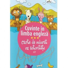 Carte de colorat cu activități. Cuvinte în limba engleză (3-5 ani) - Paperback - *** - Gama