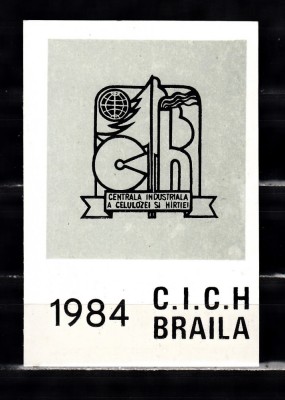 C9 20 - 1984 - Calendar de buzunar - reclama - CICH - Braila foto