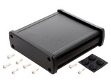 Carcasă Universală din Aluminiu Negru 113,7x119x35,2mm