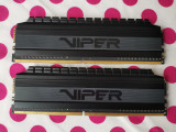 Memorie Ram Patriot Viper Blackout 16 GB (2 x 8) DDR4 3200MHz., DDR 4, Dual channel
