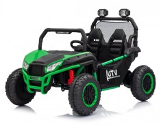 UTV electric pentru 2 copii, Kinderauto Dune-Buggy V2, 800W, 24V 10Ah, echipare premium, verde foto