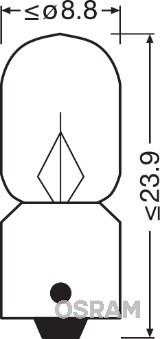 OSRAM 3796 ORIGINAL Bec, lumini interioare