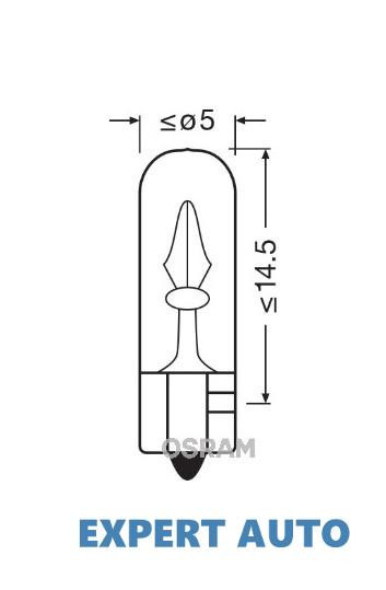 Bec 12v w1.2w original set 10 buc osram UNIVERSAL Universal #6