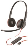 CASTI PLNTR BLACKWIRE,C3220 USB-C, &quot;209749-201&quot; (timbru verde 0.8 lei)