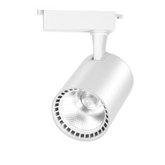 Spot LED Techstar&reg; Tracklights, Pentru Sina RailRacks Monofazata Tip L, 20w, 3000k Lumina Calda, Iluminat Directionabil, Corp Aluminiu Alb