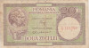 ROMANIA 20 LEI ND (1947,1948,1950) Luca Rubicec Uzata