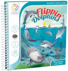 Smart Games , Flippin, Dolphins, joc de logica cu 48 de provocari, 6+ ani